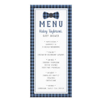 Little Man Menu Card, Baby Shower
