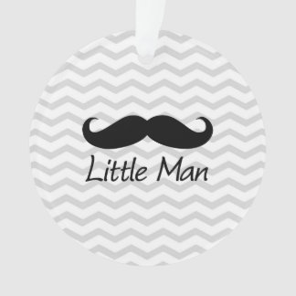 Little Man Moustache Chevron Cute Boys Ornament