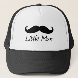 Little Man Moustache Chevron Cute Boys Trucker Hat