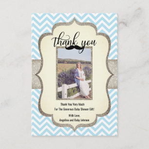 Little Man   Moustache Theme THANK YOU Baby Shower