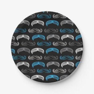 Little Man / Mustache - Party - Paper Plates