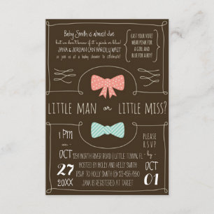 Little Man or Little Miss? Invitation