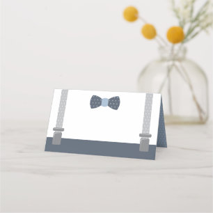 Little Man Place Cards, Food Cards