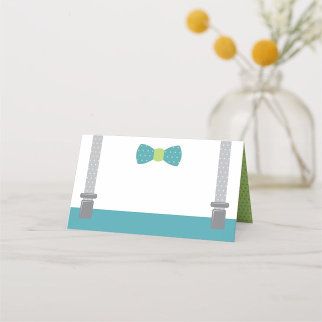 Little Man Place Cards, Food Cards (Front)