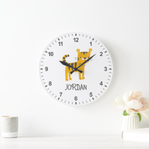 Little Man   Tiger Bow Tie Large Clock