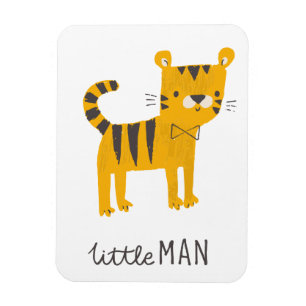 Little Man Tiger Bow Tie Magnet