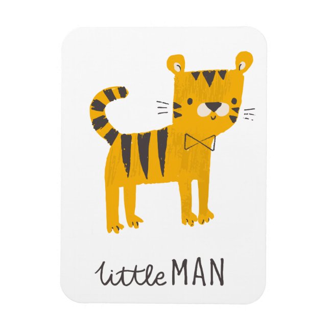 Little Man | Tiger Bow Tie Magnet (Vertical)