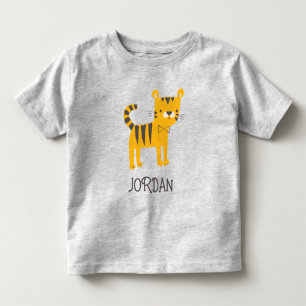 Little Man Tiger Bow Tie Toddler T-Shirt