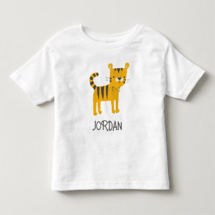 Little Man Tiger Bow Tie Toddler T-Shirt