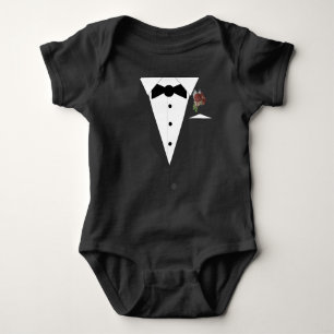 Little Man Tuxedo Baby Bodysuit