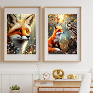 Little Maple Owl 🦊 Little Light Storybook Tales Poster