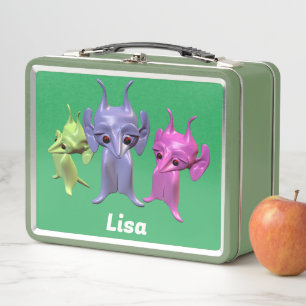 Little Martians personalised Metal Lunch Box