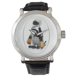 Little Mascot Hockey Player Penguin Watch