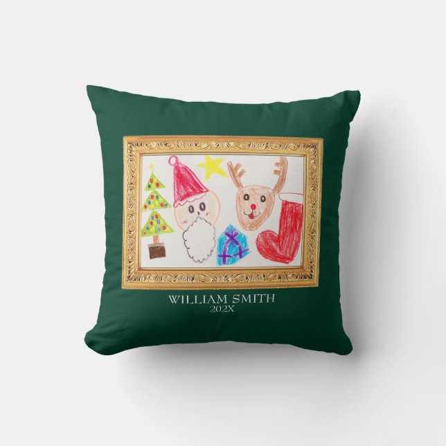 Little Masterpiece Ornament Throw Pillow (Front)