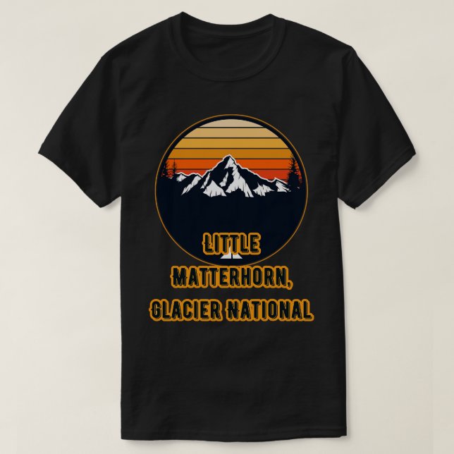 Little Matterhorn Glacier National Park T-Shirt (Design Front)