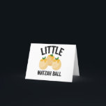 Little Matzah Ball Funny Jewish Hanukkah Gift  Thank You Card<br><div class="desc">hanukkah, passover, yiddish, chanukah, jewish, menorah, jew, gift, birthday, latke</div>