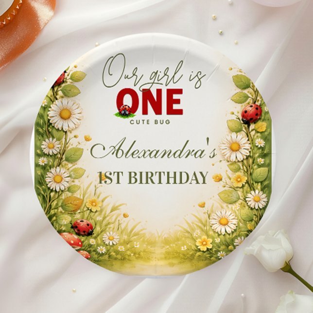 Little Meadow Lady Turns One Paper Plate (Creator Uploaded)