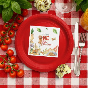 Little Meatball   Holy Ravioli First Birthday Napkin