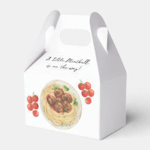 Little Meatball is on the way Baby shower Favour Box