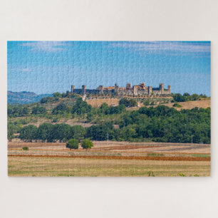 Little mediaeval town Monteriggioni skyline,Tuscan Jigsaw Puzzle