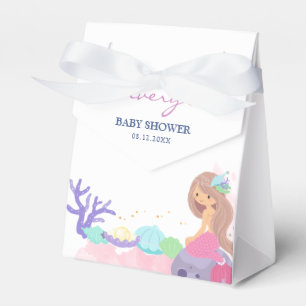 Little Mermaid Baby Shower Favor Box