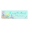 Little Mermaid Birthday Banner Blond