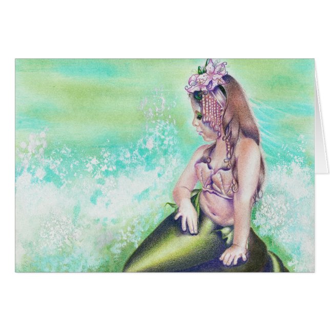 Little Mermaid Card (Front Horizontal)