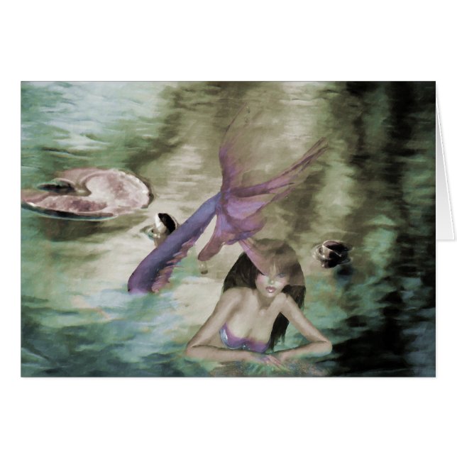 Little Mermaid Card (Front Horizontal)