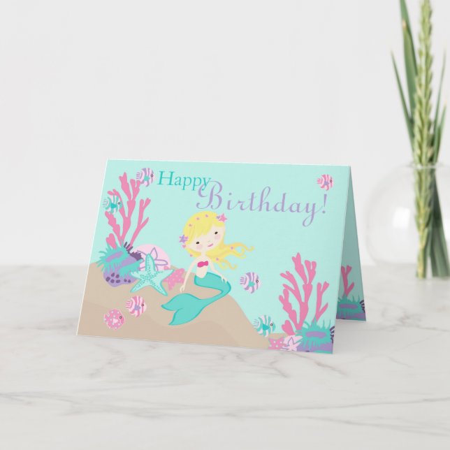 Little Mermaid Card 2C Blond (Front)