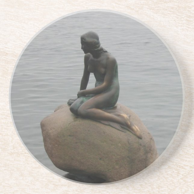 Little Mermaid Copenhagen Coaster (Front)