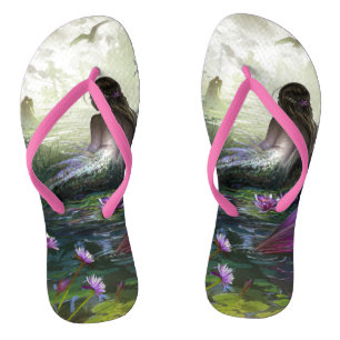 Little Mermaid Flip Flops