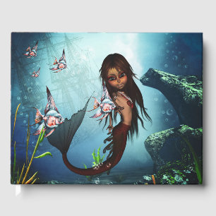 Little mermaid guest book