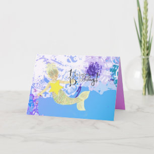 Little Mermaid "Happy Birthday" Card