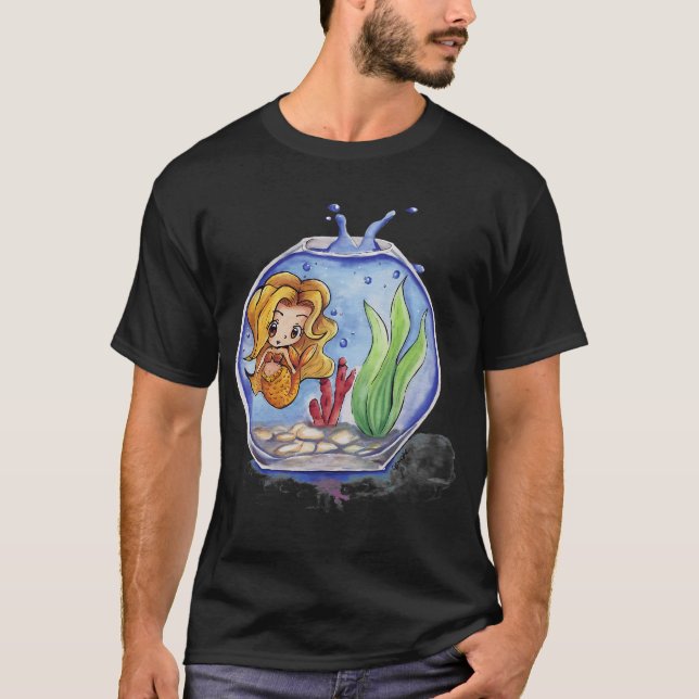Little Mermaid in a fish tank (Front)
