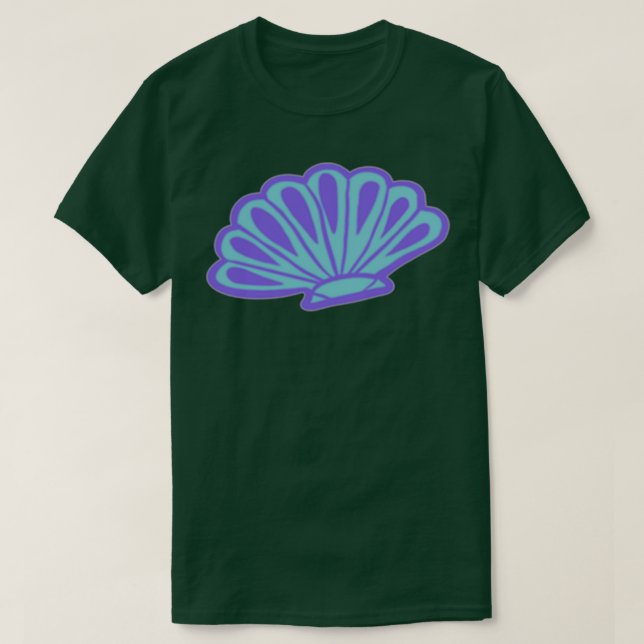 Little mermaid inspired shell T-Shirt (Design Front)