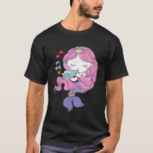 Little Mermaid Mothers Day Gift For Mermaid Lover T-Shirt