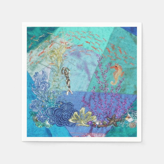 Little Mermaid Napkin (Front)