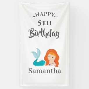Little MERMAID PARTY theme Banner