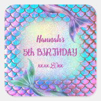 little mermaid pattern Birthday