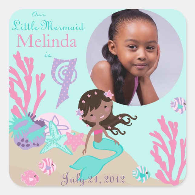 Little Mermaid Photo Sticker AA 7 (Front)