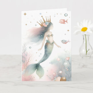 Little Mermaid Princess Card