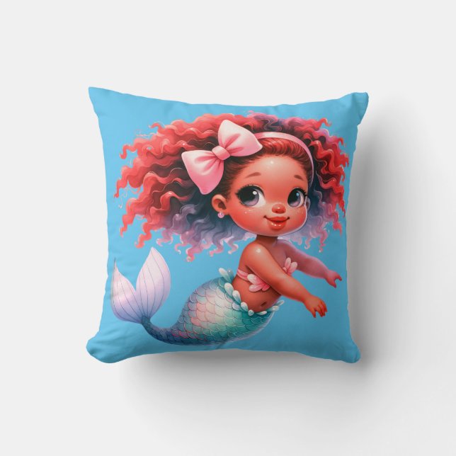 "Little Mermaid Princess" Cushion (Front)
