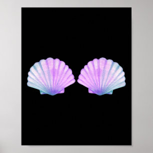 Little Mermaid Seashell Bra Costume Halloween Matc Poster