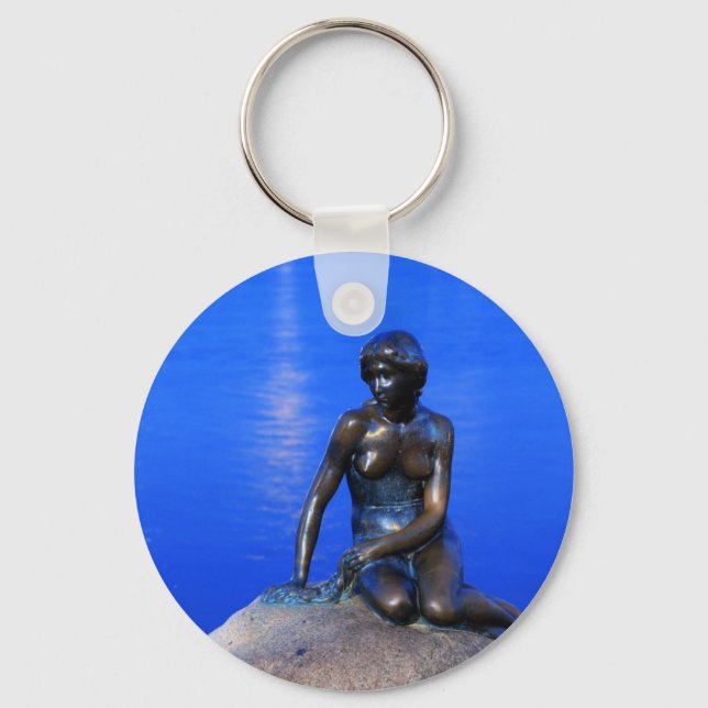Little mermaid statue, Copenhagen, Denmark Key Ring (Front)