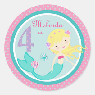 Little Mermaid Sticker Blonde 4