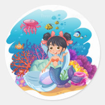 Little mermaid stickers