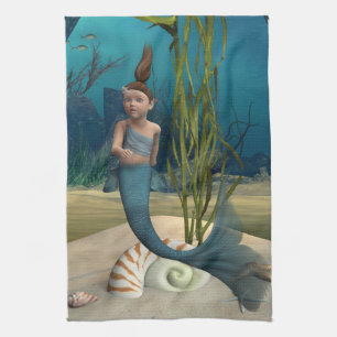 Little Mermaid Tea Towel