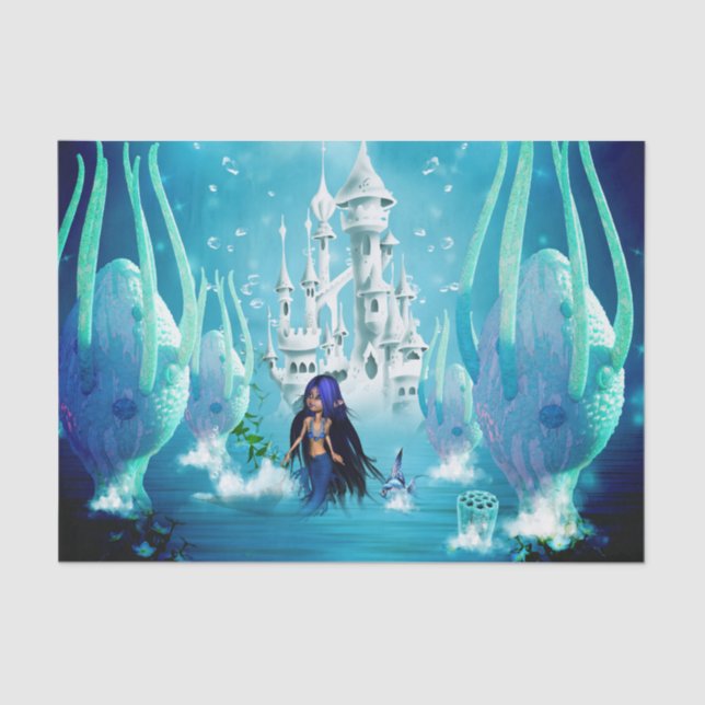 Little mermaid tissue paper (Front)