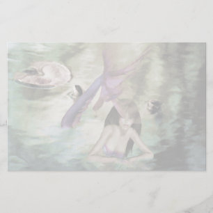 Little Mermaid Unlined Stationery