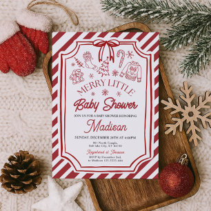 Little Merry Baby Shower Invitation